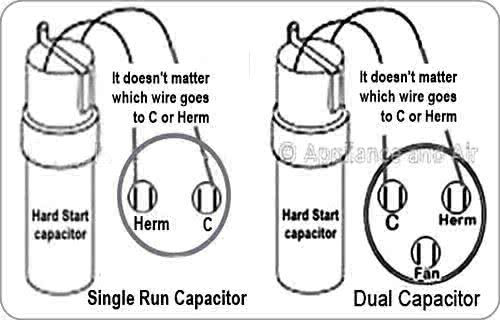 Hard start capacitor wiring diagram